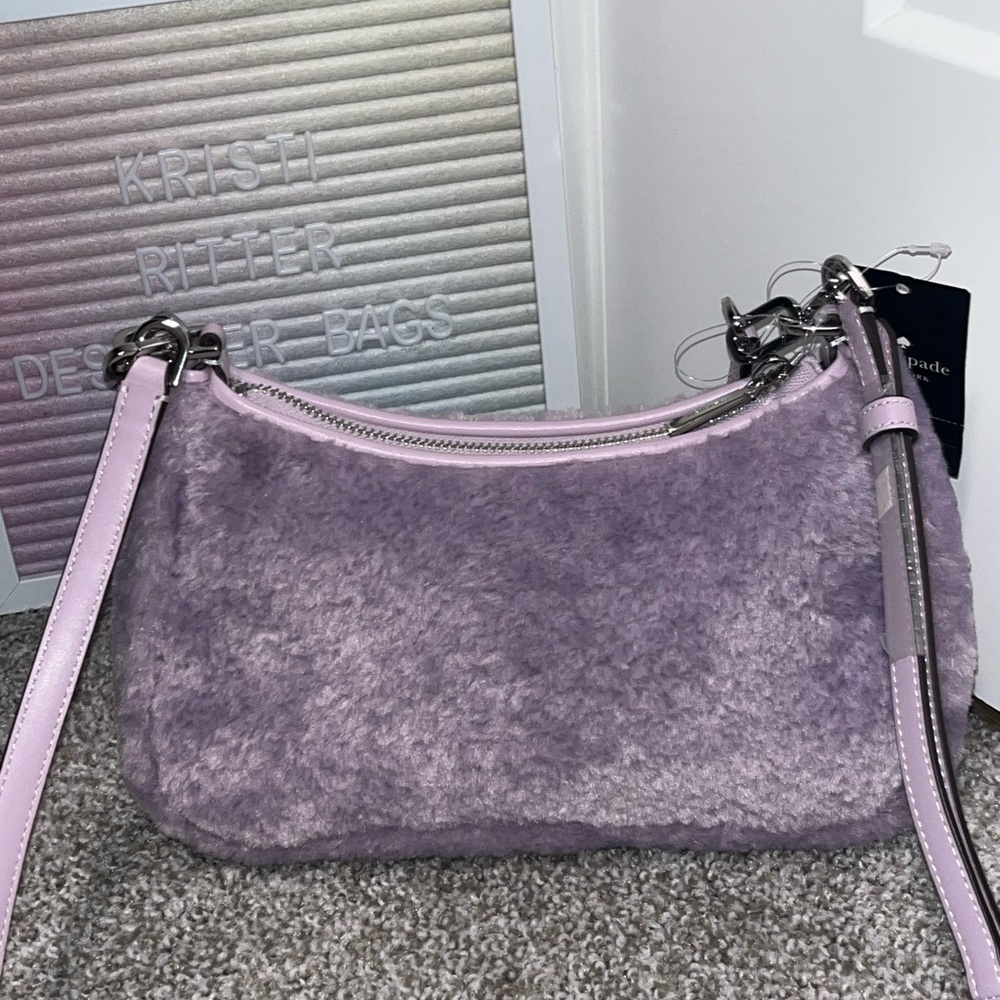 NWT Kate Spade Kayla Faux Fur Crossbody - Picture 10 of 10